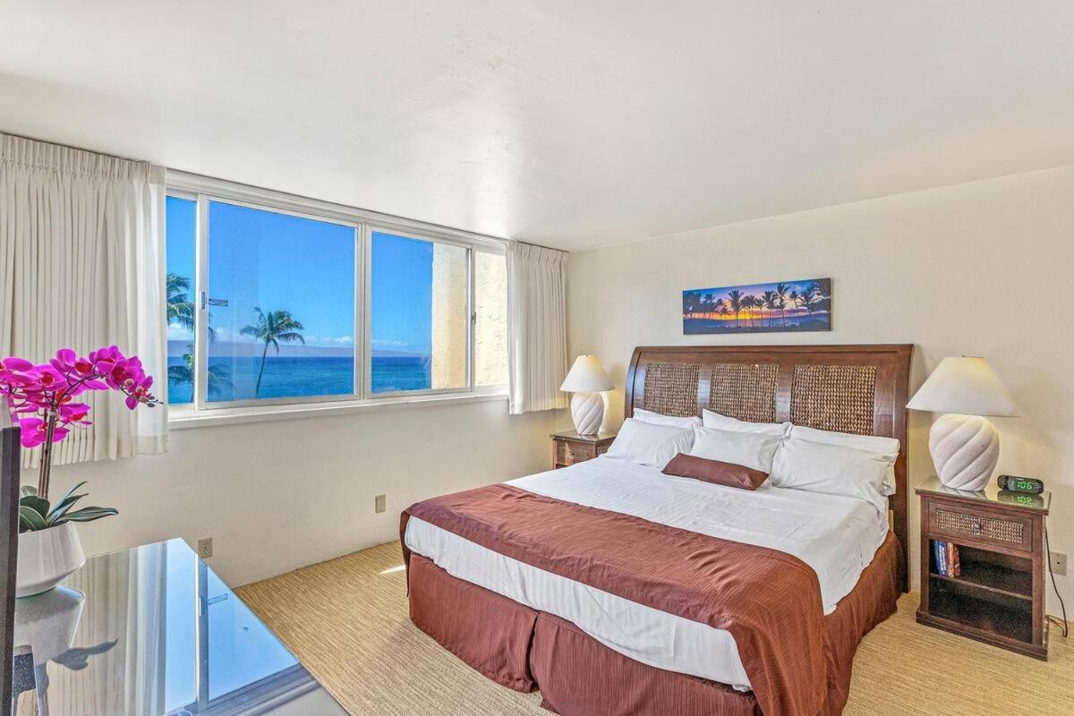 Stunning 1 Bedroom With Ocean And Island Views ~ Sleeps 4 ~ Royal Kahana 514 Bagian luar foto